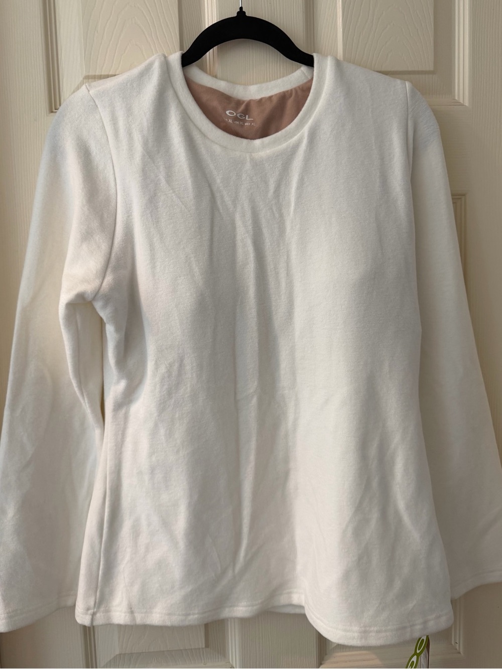 OGL White Long Sleeve Crewneck Top NWT size XL
